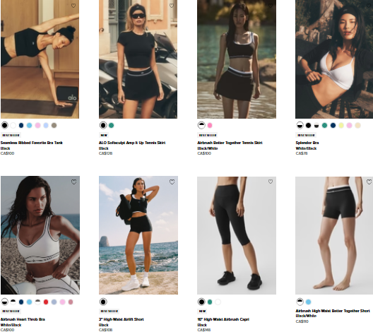 black yoga pants