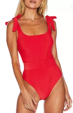Beach Riot Sydney Belted One Piece Swimsuit