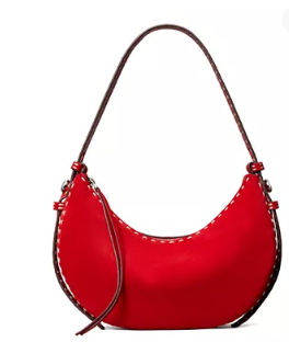 Half Moon Suede Shoulder Bag