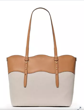 Do It All Wavy Canvas Tote Bag