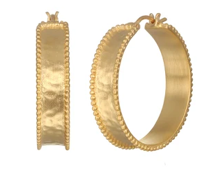 Bold Spirit Gold Hoop Earrings