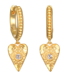Loving Heart Huggie Earrings