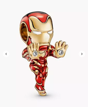 Cubic Zirconia Marvel the Avengers Iron Man Charm